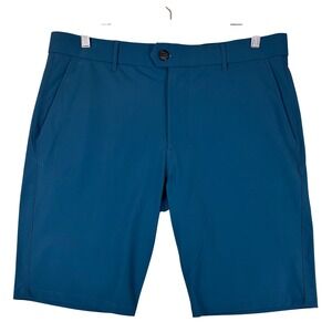 Greyson Clothiers Montauk Performance Golf Shorts Teal Blue Mens 36 (Fits 38)